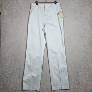 Christopher Hayes Pants Mens Size 32x34 Sky Blue Straight Fit Flap Pocket Chino